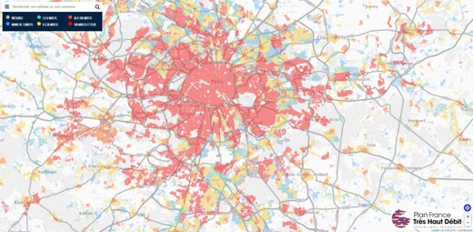 Carte observatoire Fibre
