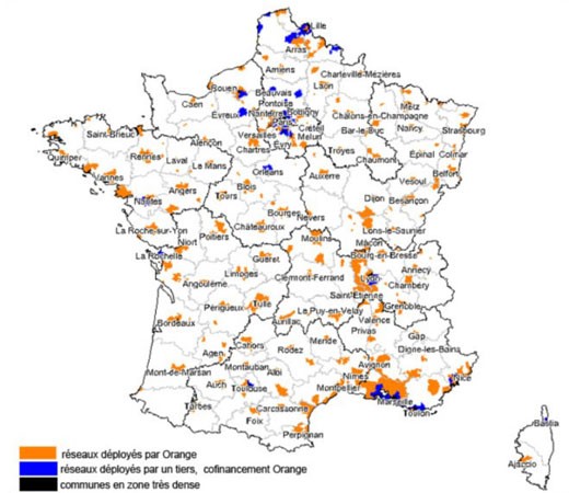 Engagement déploiement fibre Orange