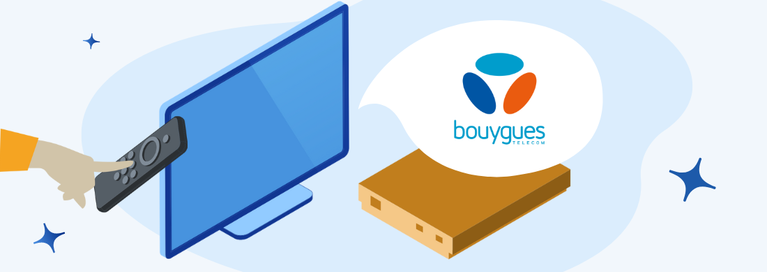 décodeur logo bouygues tv et télécommande