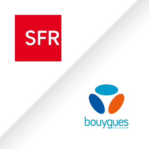 Logos SFR et Bouygues