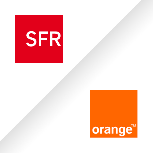 Logos SFR et Orange