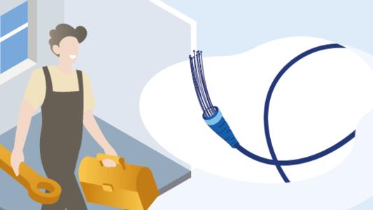 Raccordement d'un appartement à la fibre